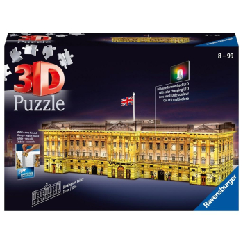 Puzzle 3D Budynki nocą: Pałac Buckingham